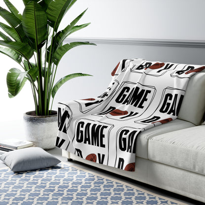 Football Game Day Fleece Sherpa Blanket