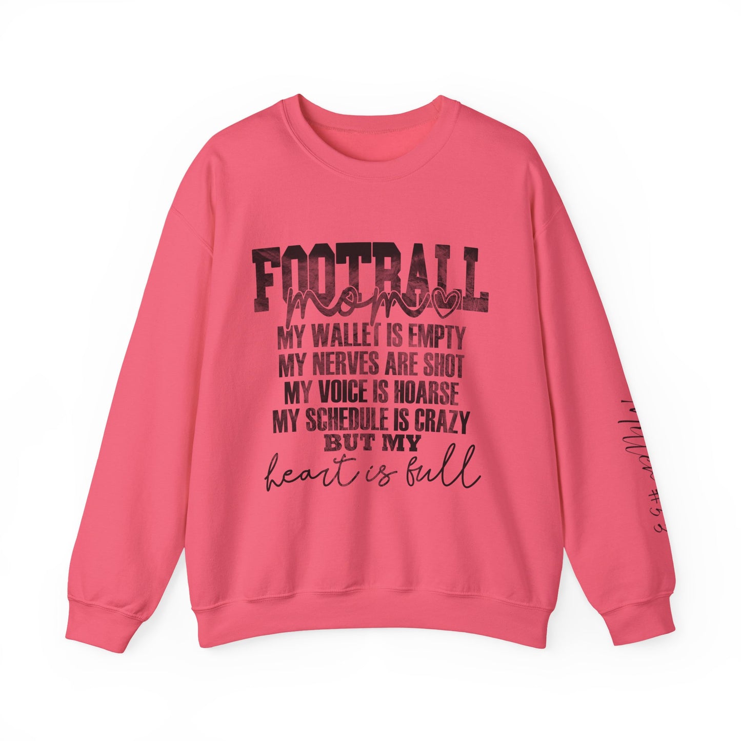 Football Mom Sweatshirt Personalization Included