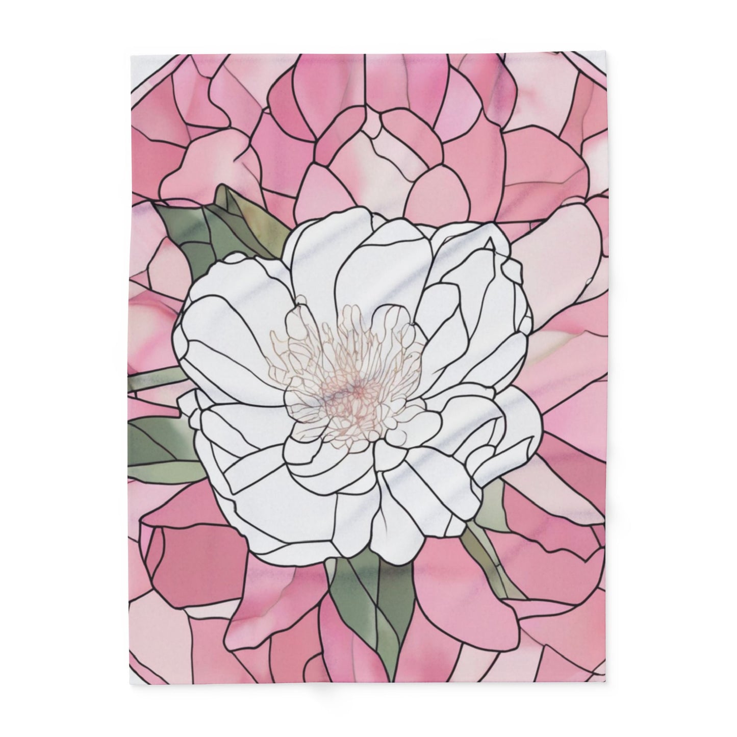 Fleece Blanket - Peony Floral